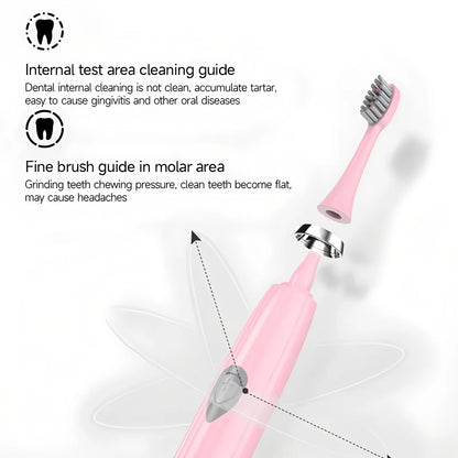 2026Electric Toothbrush Adult Automatic Couples Set, Suitable for Home or Travel Use, Random Brush Head Colors