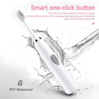 2026Electric Toothbrush Adult Automatic Couples Set, Suitable for Home or Travel Use, Random Brush Head Colors